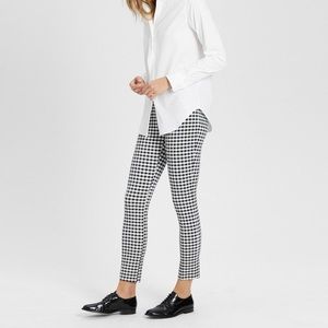 Theory gingham skinny pants sz 6